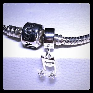 Euro silver music dazzling 925 charm fits Pandora